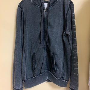 Dirty Gray Aeropostale Zip-Up Hoodie
